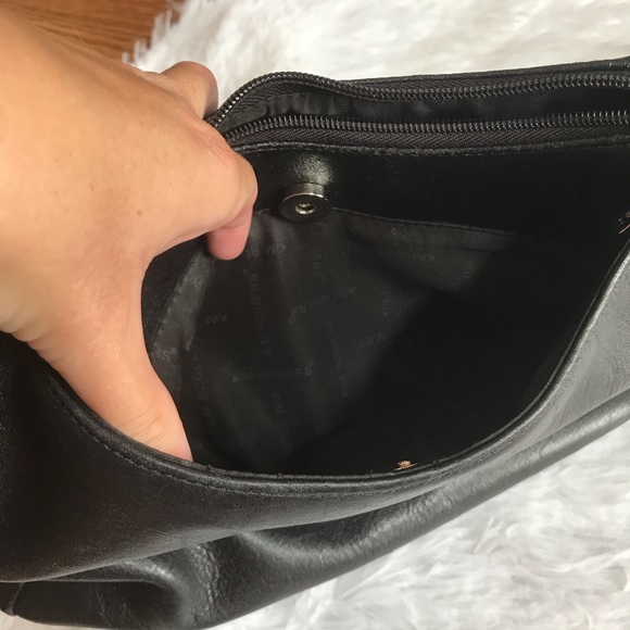 Kim Rogers Black Shoulder Bag w/ Silver Accents - Picture 9 of 14